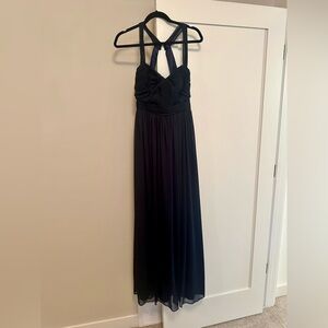 Monique L’huillier Navy Maxi Dress